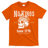 No Kings Since 1776 Skull Resist Long Live Democracy T-Shirt