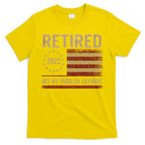 Not My Problem Anymore US Flag Funny Retired Retirement  T-Shirt