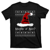 Naughty Or Nice? Sorting Santa Claus Ugly Christmas Sweater T-Shirt