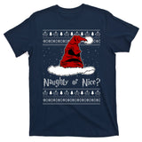 Naughty Or Nice? Sorting Santa Claus Ugly Christmas Sweater T-Shirt