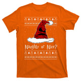 Naughty Or Nice? Sorting Santa Claus Ugly Christmas Sweater T-Shirt