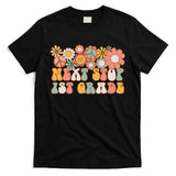 Next Stop 1st Grade Hello School Groovy Back To School T-Shirt
