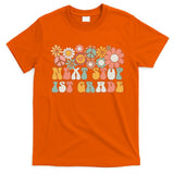Next Stop 1st Grade Hello School Groovy Back To School T-Shirt