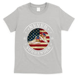 Never Surrender Gold Sneaker Donald Trump 4th Of July Gift T-Shirt