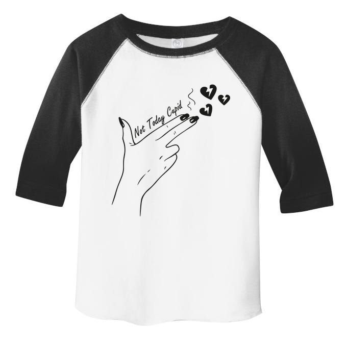 Not Today Cupid Funny Valentine Day Toddler Fine Jersey T-Shirt