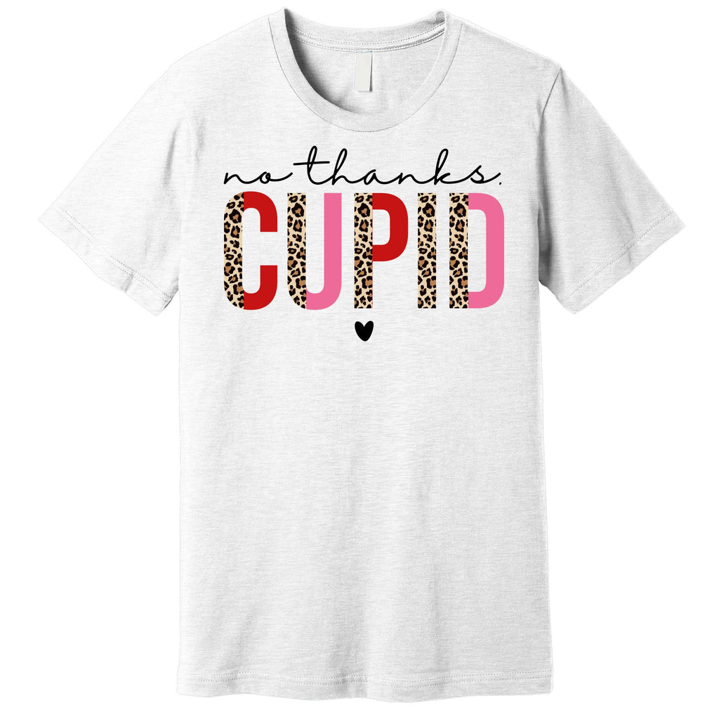 No Thanks Cupid Funny Anti Valentine Premium T-Shirt