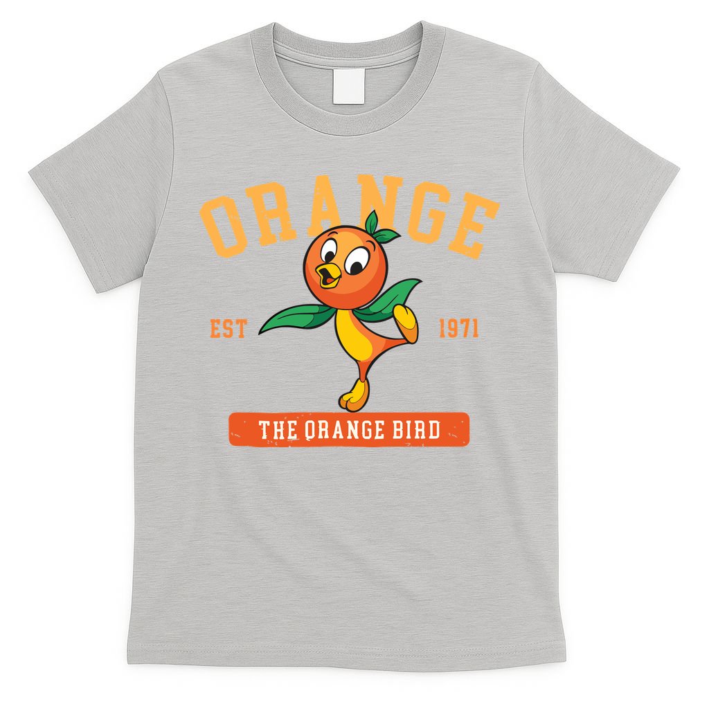 Orange Bird Beach Summer Vacation Flower And Garden T-Shirt