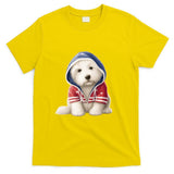 Old English Sheepdog Puppy USA Flag American Dogs 4th Of July T-Shirt