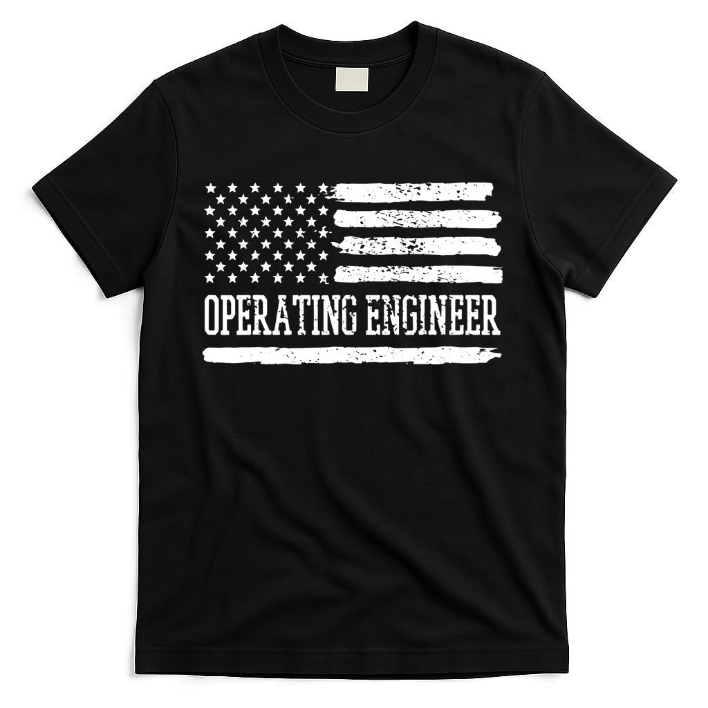 Operating Engineer USA Flag T-Shirt