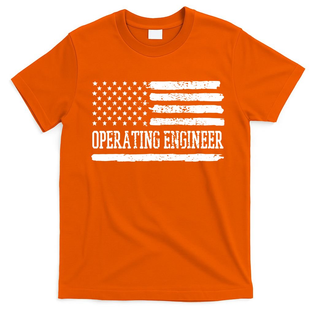 Operating Engineer USA Flag T-Shirt