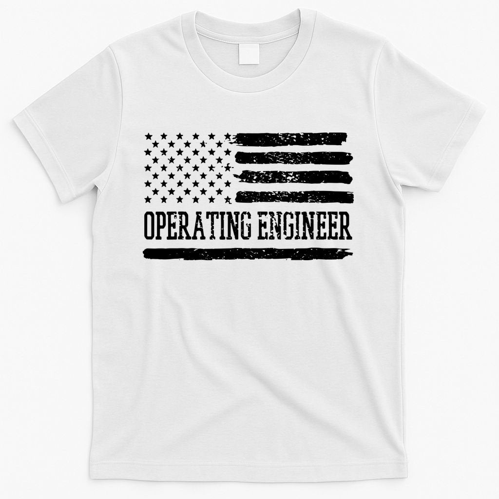 Operating Engineer USA Flag T-Shirt
