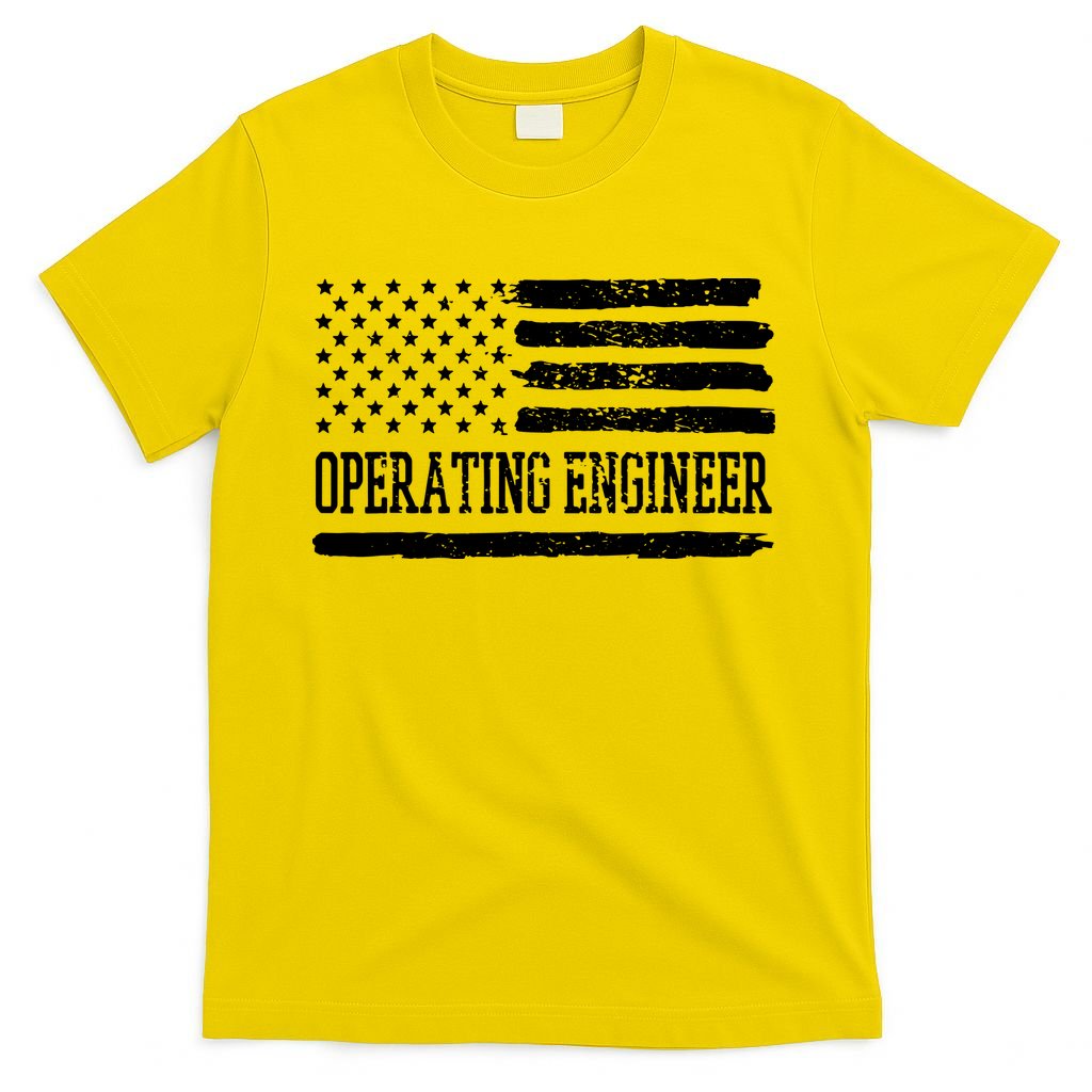 Operating Engineer USA Flag T-Shirt