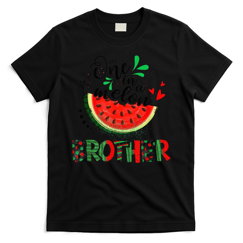 One In A Melon Brother Watermelon Family Matching Summer T-Shirt