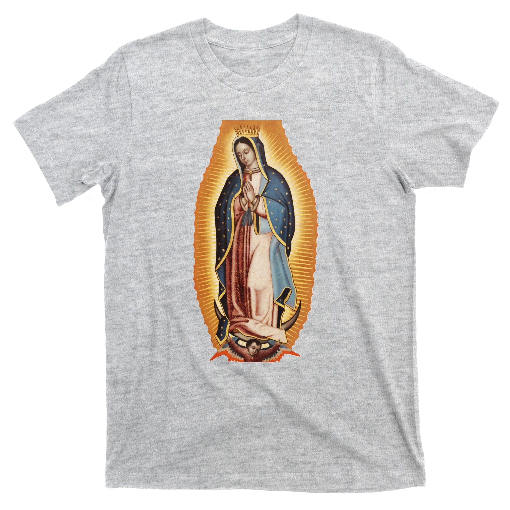 Our Lady De Guadalupe Mary Mother Of God Christian Catholics Rosary T-Shirt