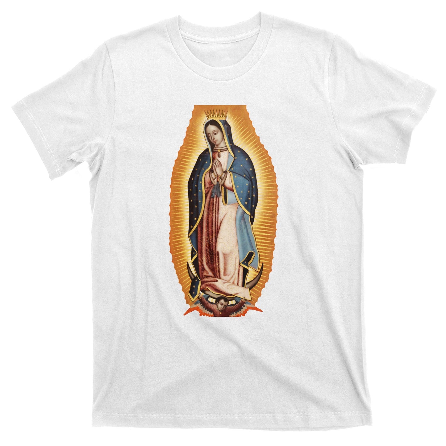 Our Lady De Guadalupe Mary Mother Of God Christian Catholics Rosary T-Shirt