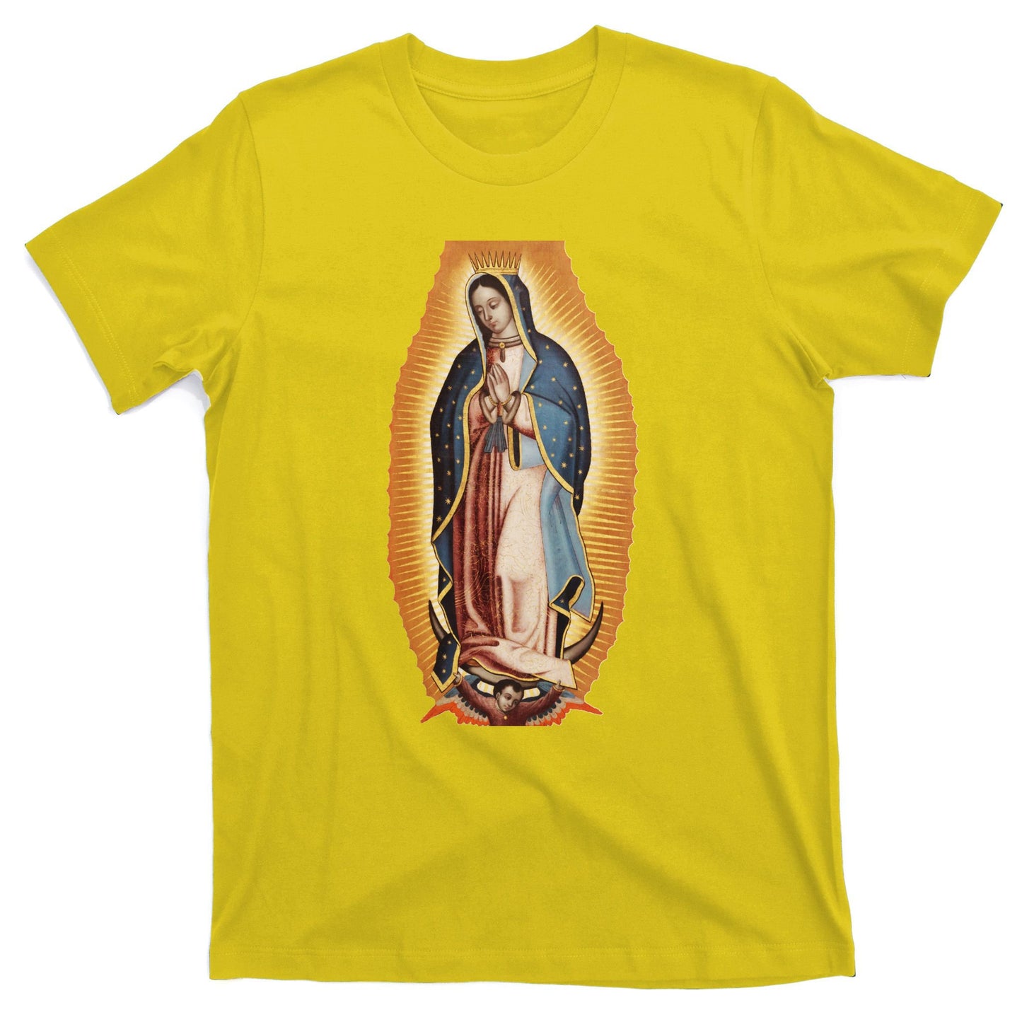 Our Lady De Guadalupe Mary Mother Of God Christian Catholics Rosary T-Shirt