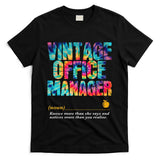 Office Manager Appreciation Week Back To School T-Shirt