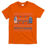 One Nation Under The Influence 4th Of July Intoxicated With Liquor T-Shirt