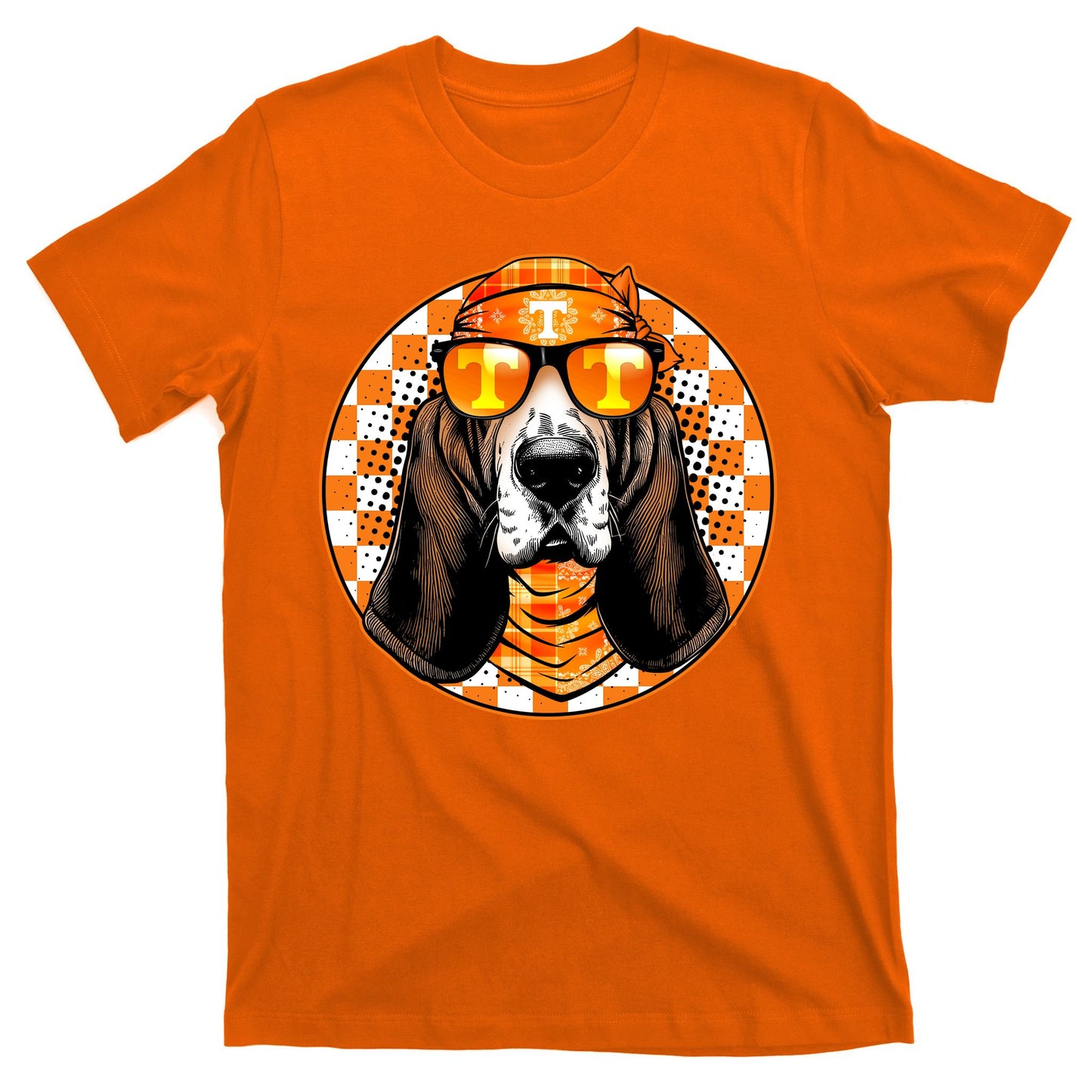 Orange Tennessee Hound College Football Sports Fan T-Shirt