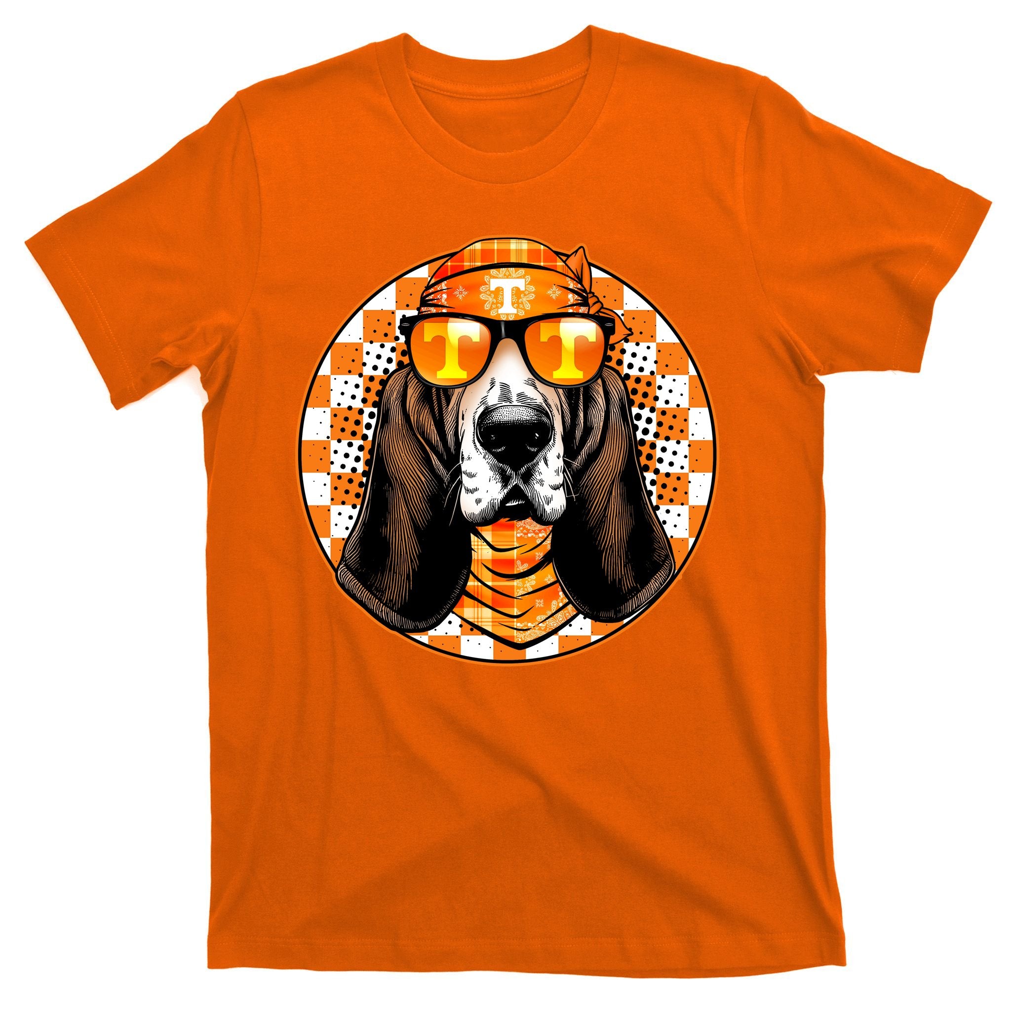 Orange Tennessee Hound College Football Sports Fan T-Shirt