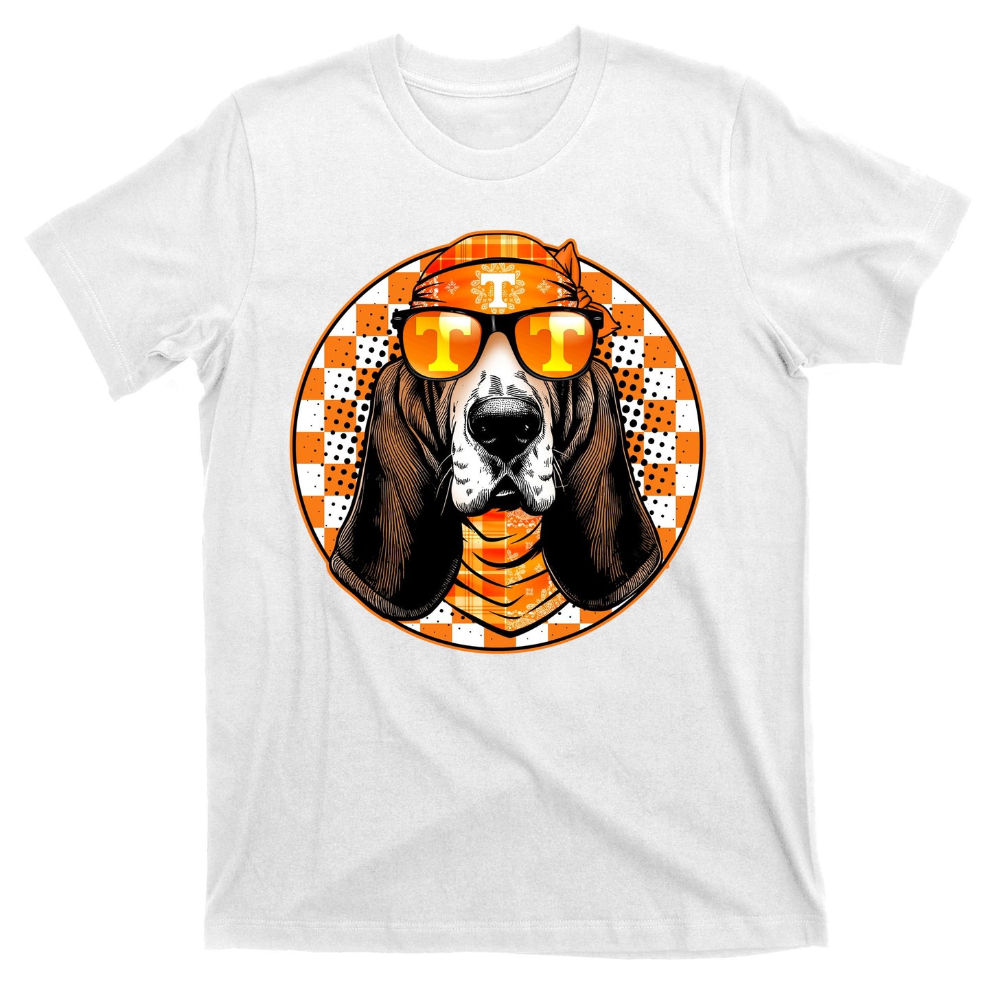 Orange Tennessee Hound College Football Sports Fan T-Shirt