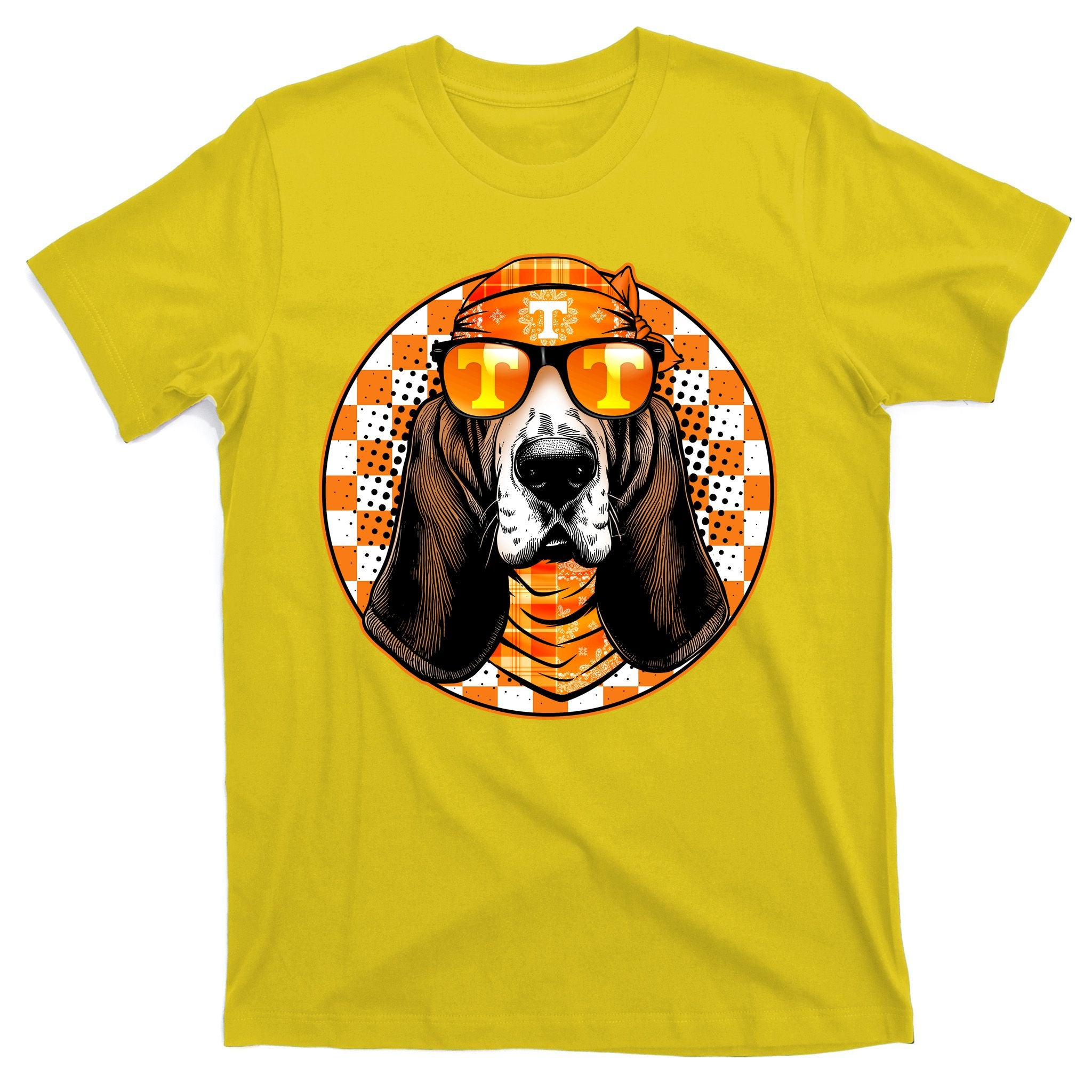 Orange Tennessee Hound College Football Sports Fan T-Shirt