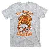 One Thankful Mama Autumn Festive Hair Bun T-Shirt