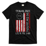 Obama Vintage Flag Retro Patriotic 2028 Political Protest T-Shirt