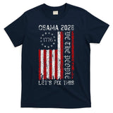 Obama Vintage Flag Retro Patriotic 2028 Political Protest T-Shirt