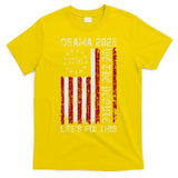 Obama Vintage Flag Retro Patriotic 2028 Political Protest T-Shirt