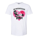 On Wednesday We Wear Pink Funny Valentine Softstyle CVC T-Shirt