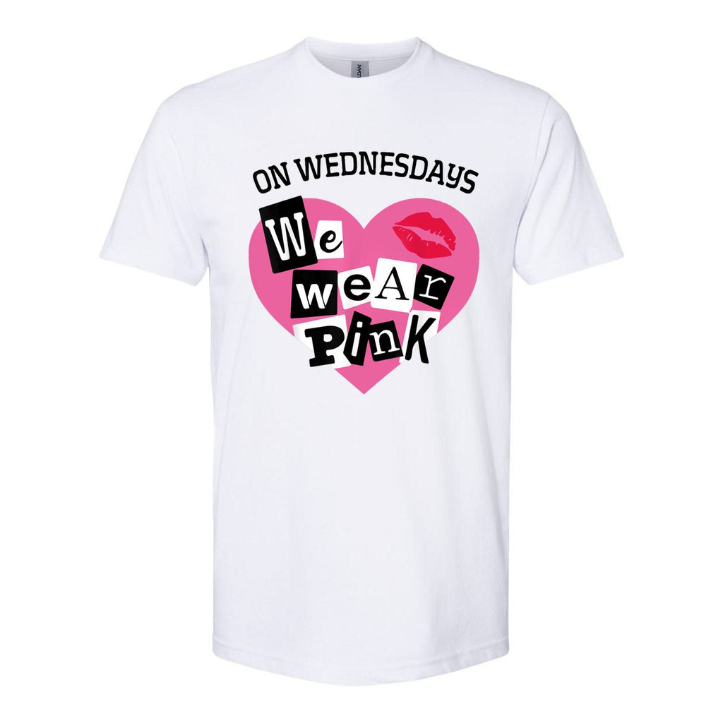 On Wednesday We Wear Pink Funny Valentine Softstyle CVC T-Shirt