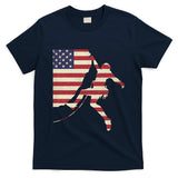 Patriotic 4th Of July American Usa Flag Rock Climbing Meaningful Gift T-Shirt
