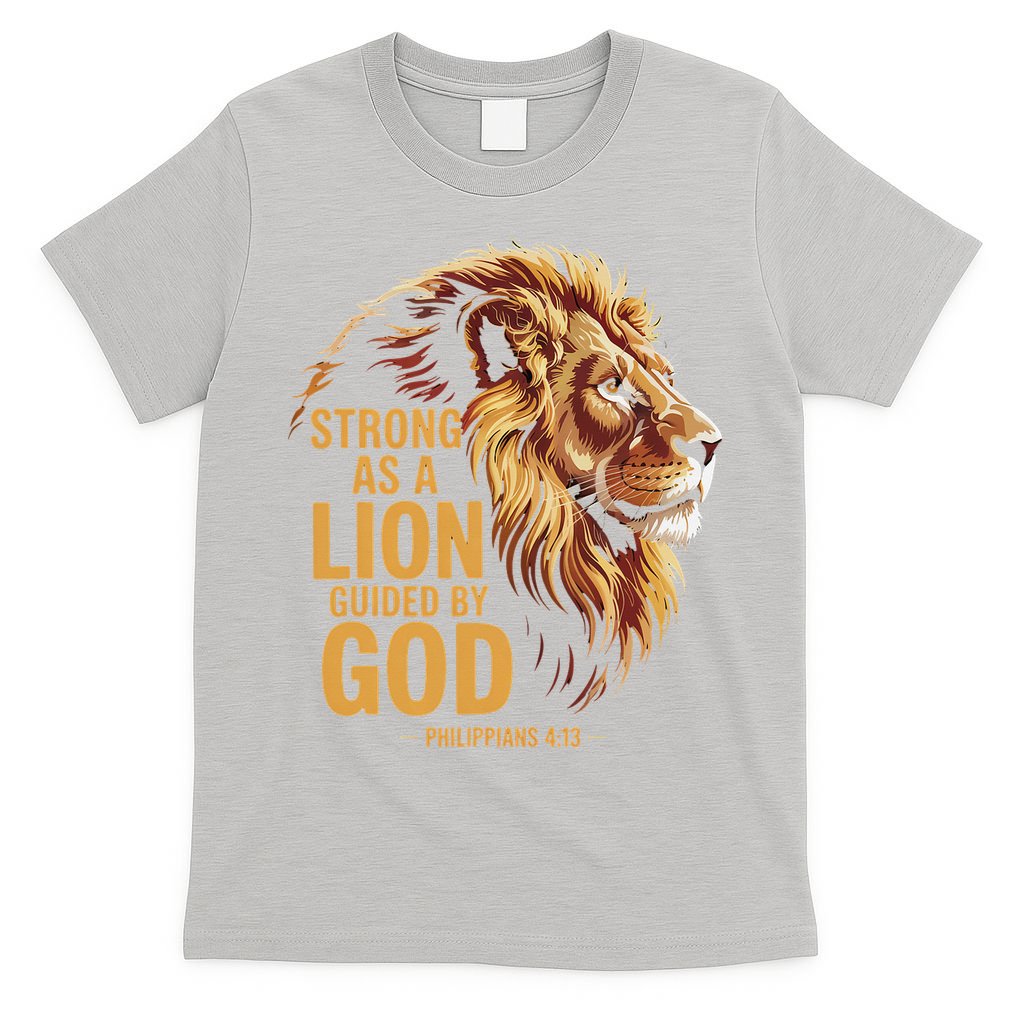 Philippians 413 Religious Lion Strengthens Christian T-Shirt
