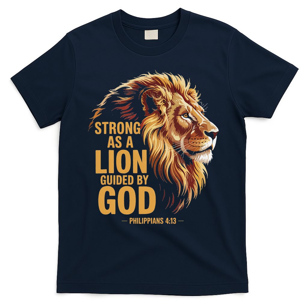 Philippians 413 Religious Lion Strengthens Christian T-Shirt