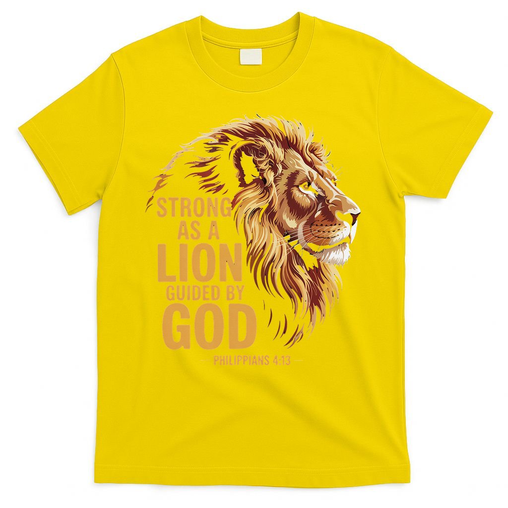 Philippians 413 Religious Lion Strengthens Christian T-Shirt