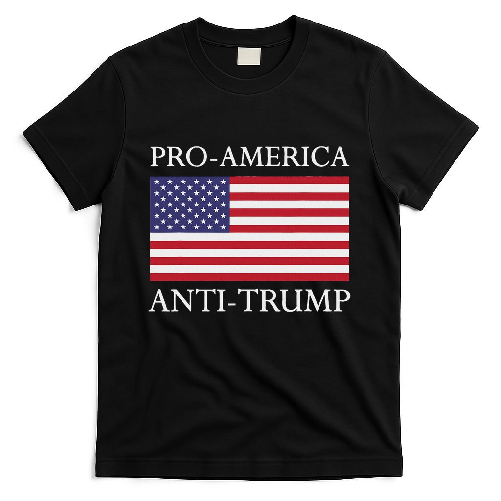 Pro America Anti Trump American Usa Flag Resist T-Shirt