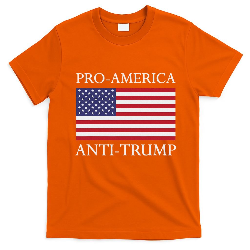 Pro America Anti Trump American Usa Flag Resist T-Shirt