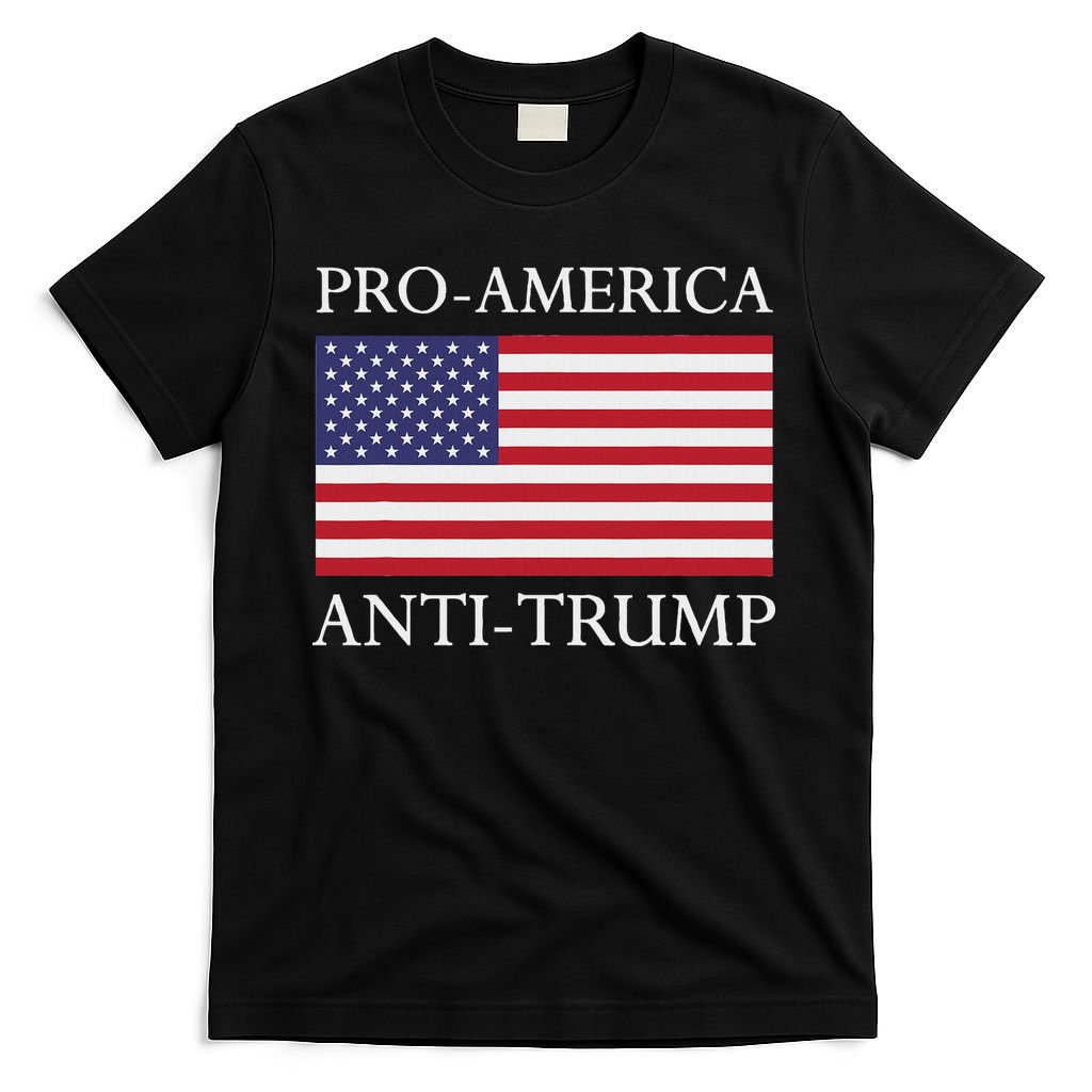 Pro America Anti Trump American Usa Flag Resist T-Shirt