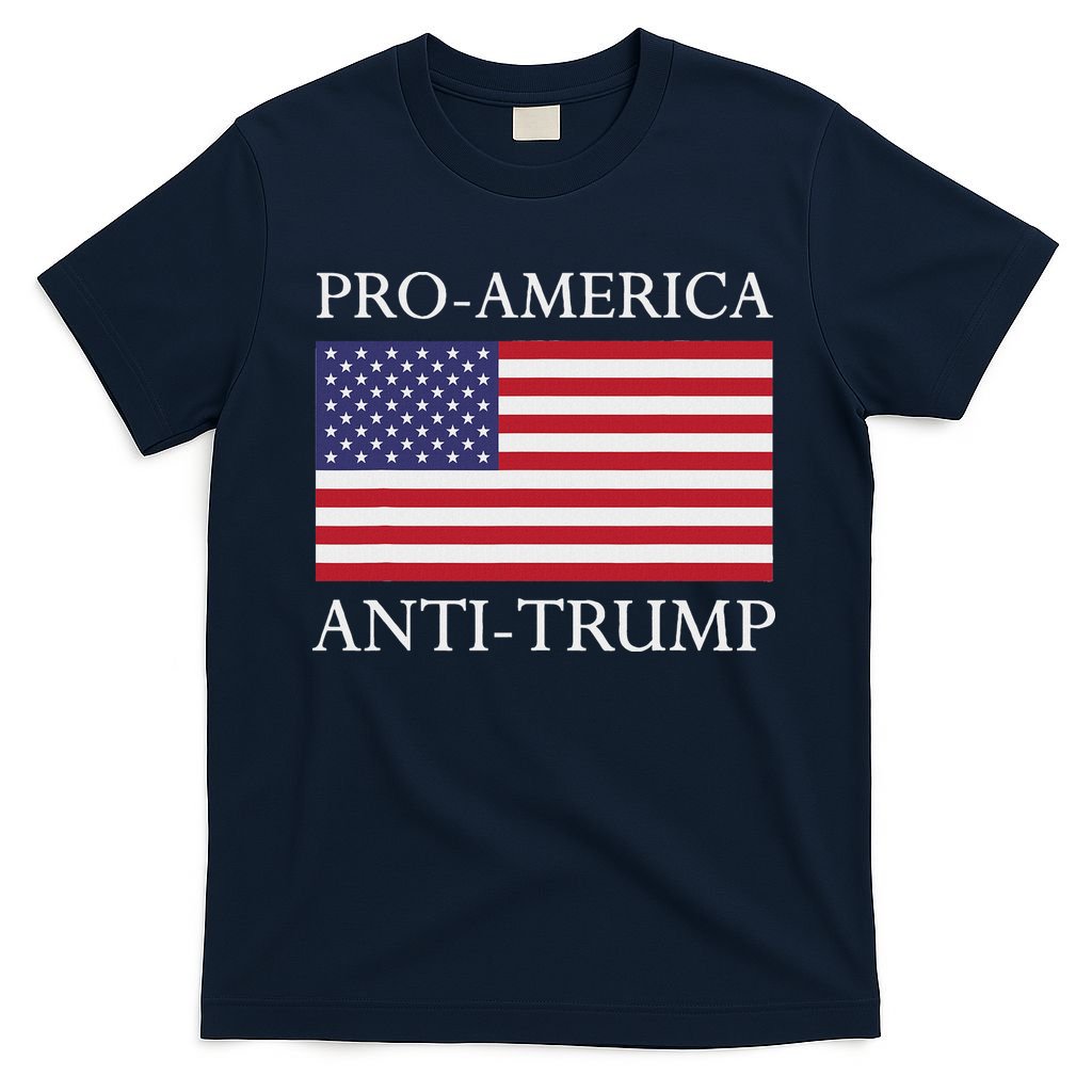 Pro America Anti Trump American Usa Flag Resist T-Shirt