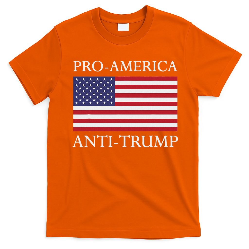 Pro America Anti Trump American Usa Flag Resist T-Shirt