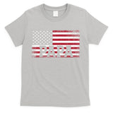 Papa American Flag FatherS Day 4th Of July Gift Grandpa Gift T-Shirt