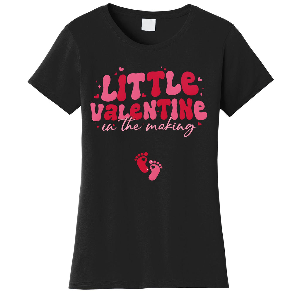 Pregnancy Announcement Little Valentine In The Making Women's T-Shirt