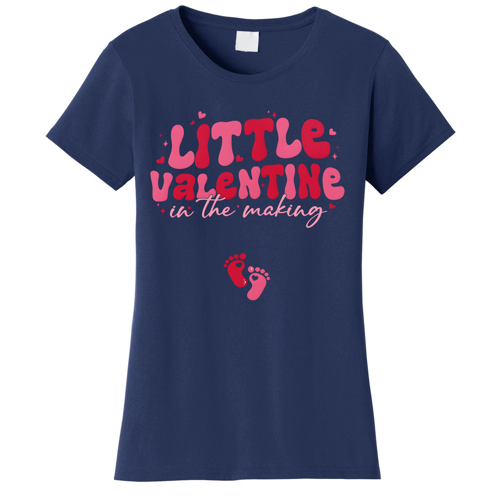 Pregnancy Announcement Little Valentine In The Making Women's T-Shirt