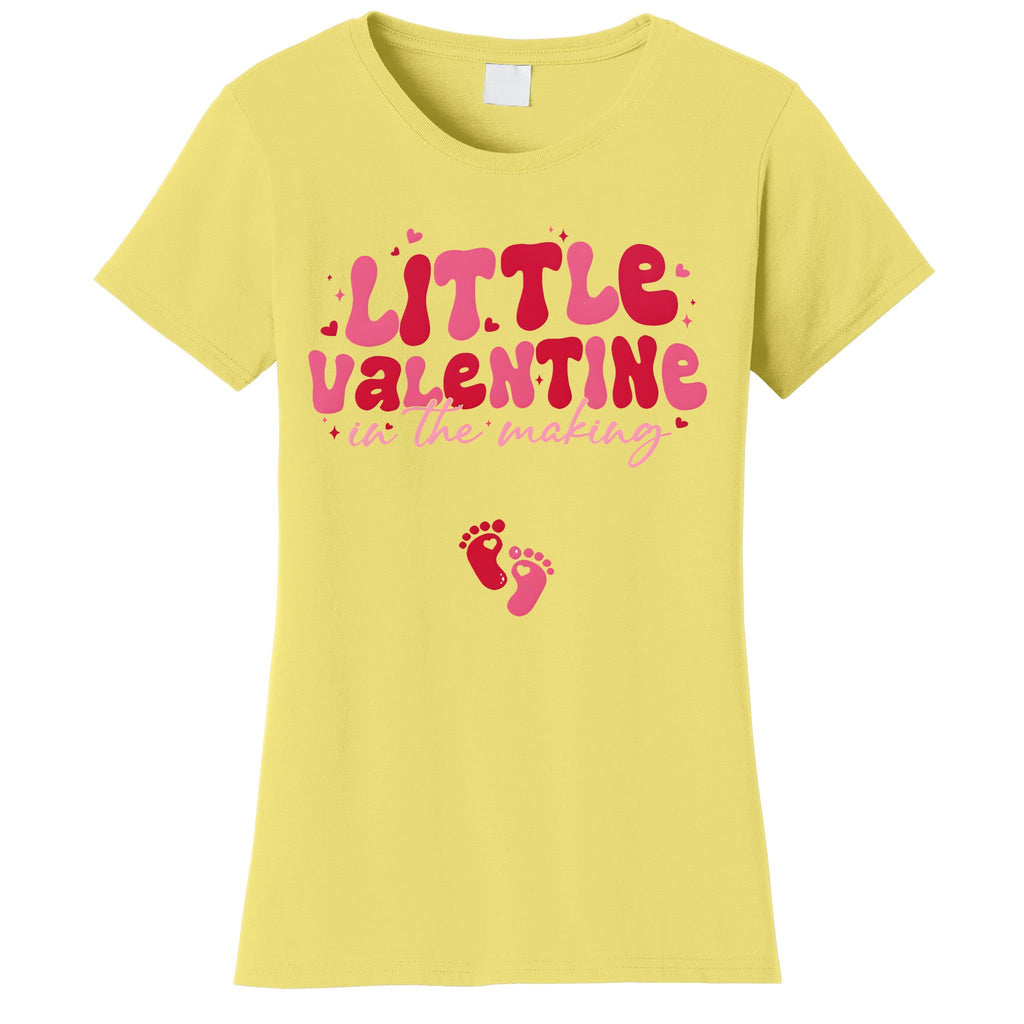 Pregnancy Announcement Little Valentine In The Making Women's T-Shirt