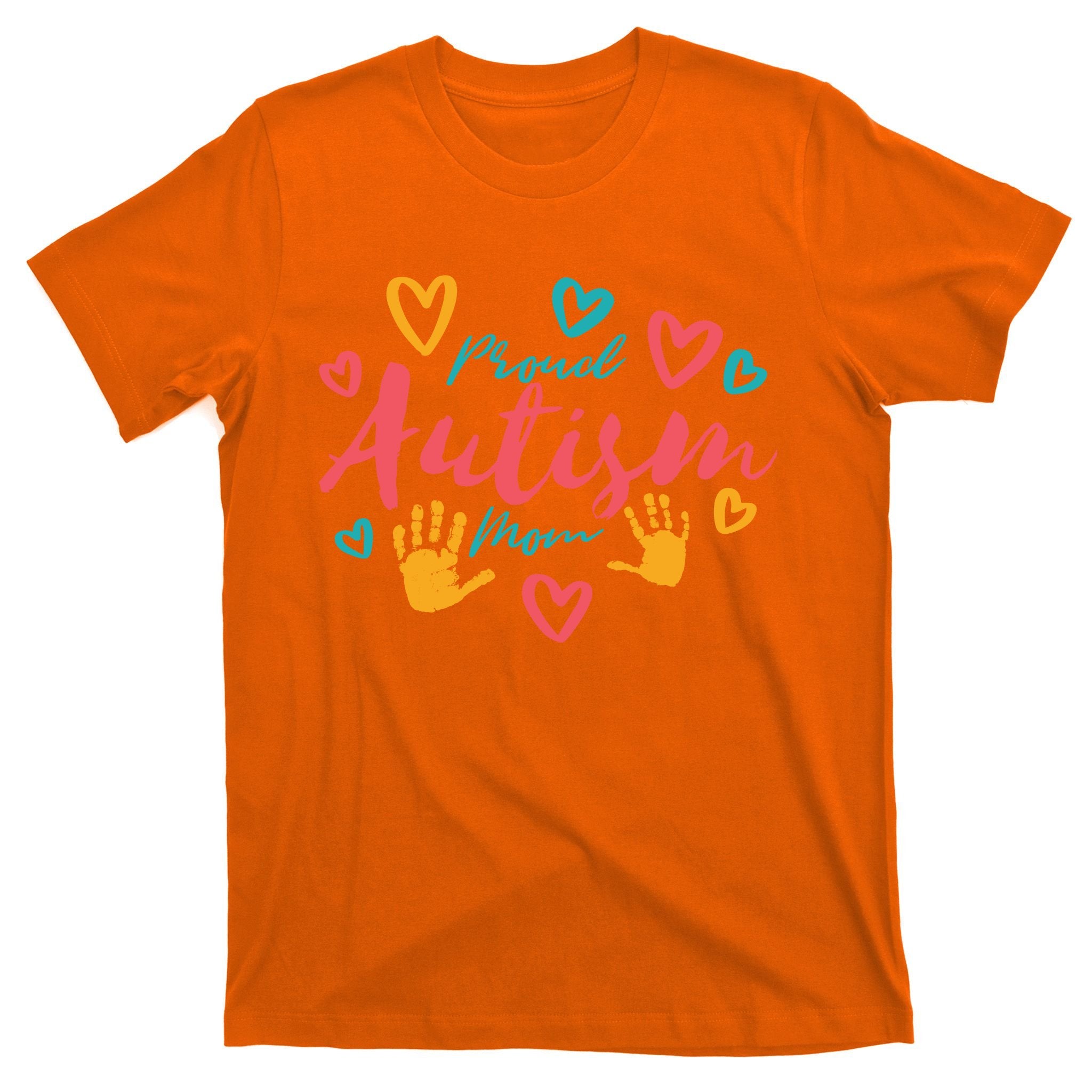 Proud Autism Mom Handprints T-Shirt