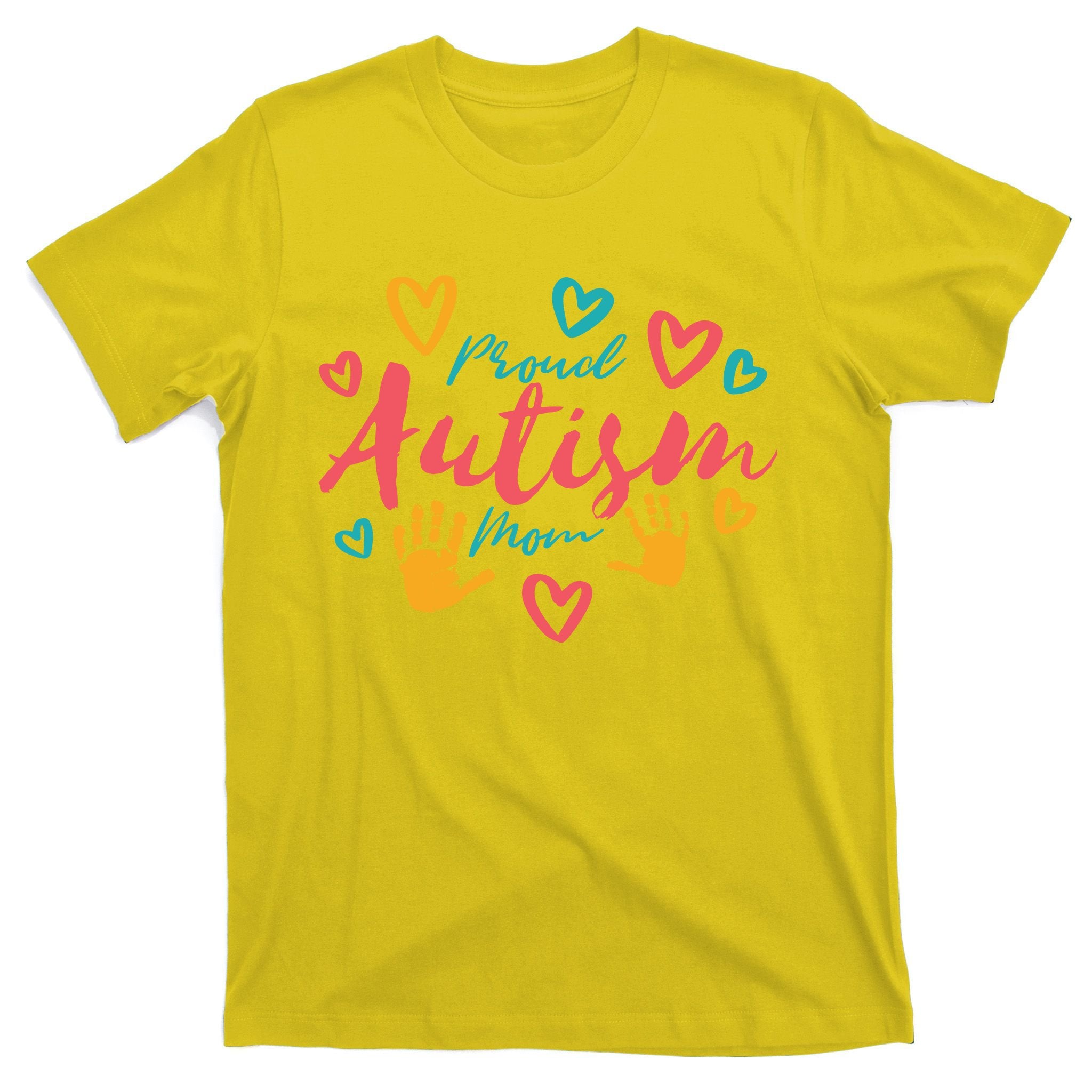 Proud Autism Mom Handprints T-Shirt