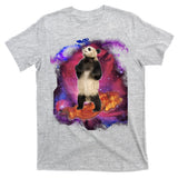 Panda Surfing Bacon In Space T-Shirt