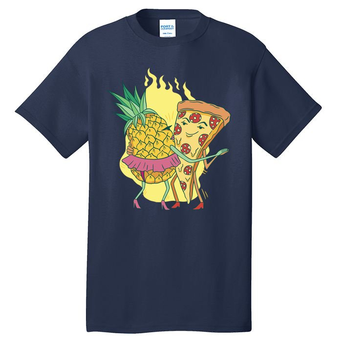Pizza And Pineapple Dancing Tall T-Shirt