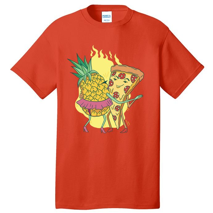 Pizza And Pineapple Dancing Tall T-Shirt